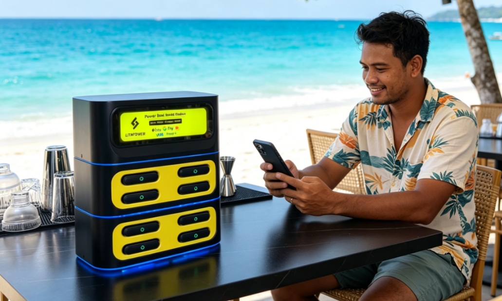 Singapore shared power bank usage scenarios covering commercial areas, airports, cafes, and tourist attractions with fast payback and profitable deployment